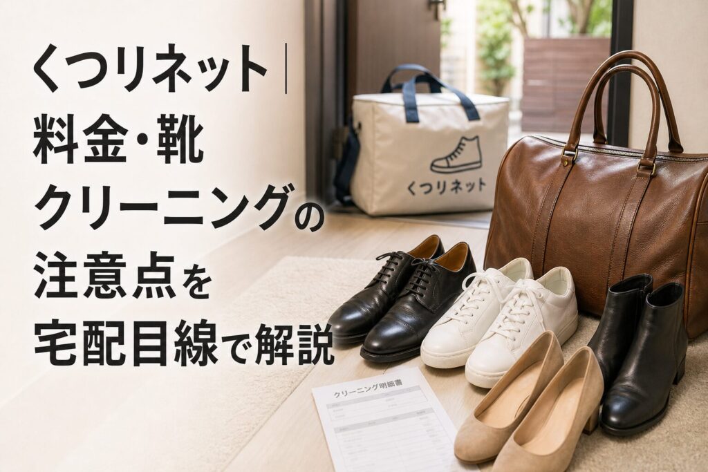 くつリネット|料金・靴クリーニングの注意点を宅配目線で解説のアイキャッチ画像