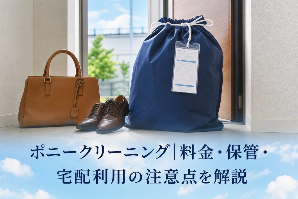ポニークリーニング|料金・保管・宅配利用の注意点を解説のアイキャッチ画像