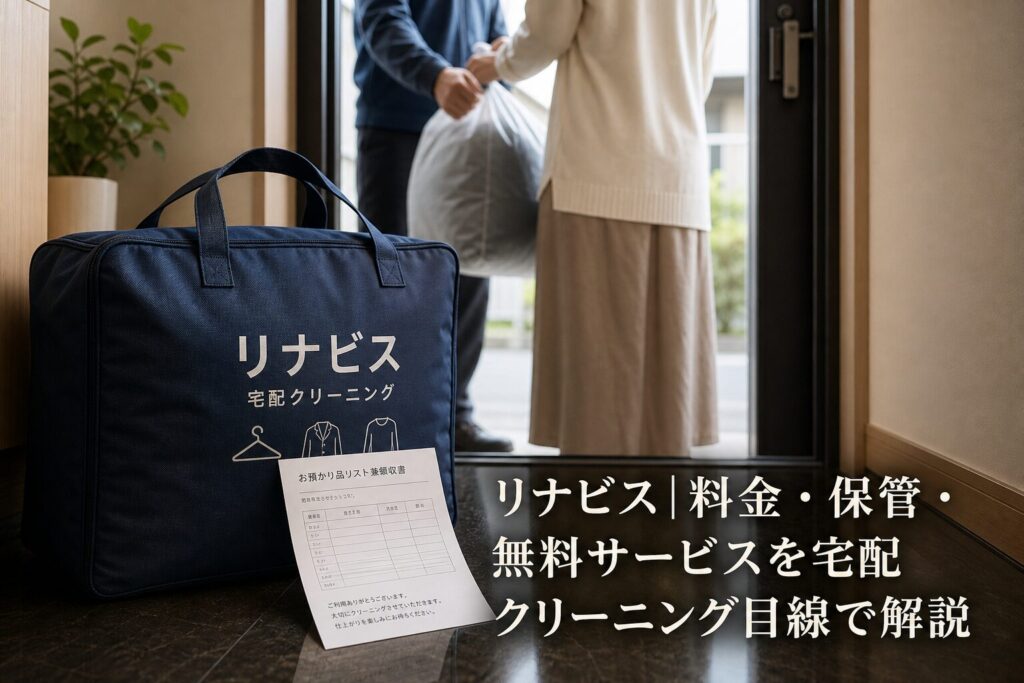 リナビス|料金・保管・無料サービスを宅配クリーニング目線で解説のアイキャッチ画像