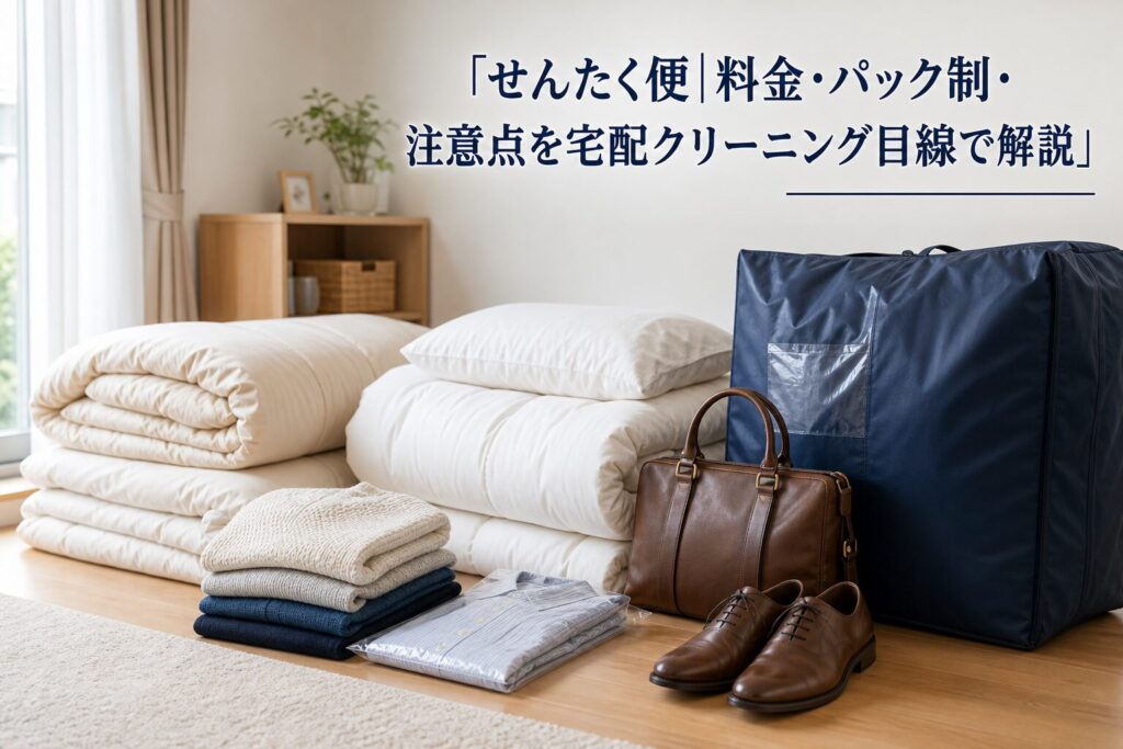 せんたく便|料金・パック制・注意点を宅配クリーニング目線で解説のアイキャッチ画像