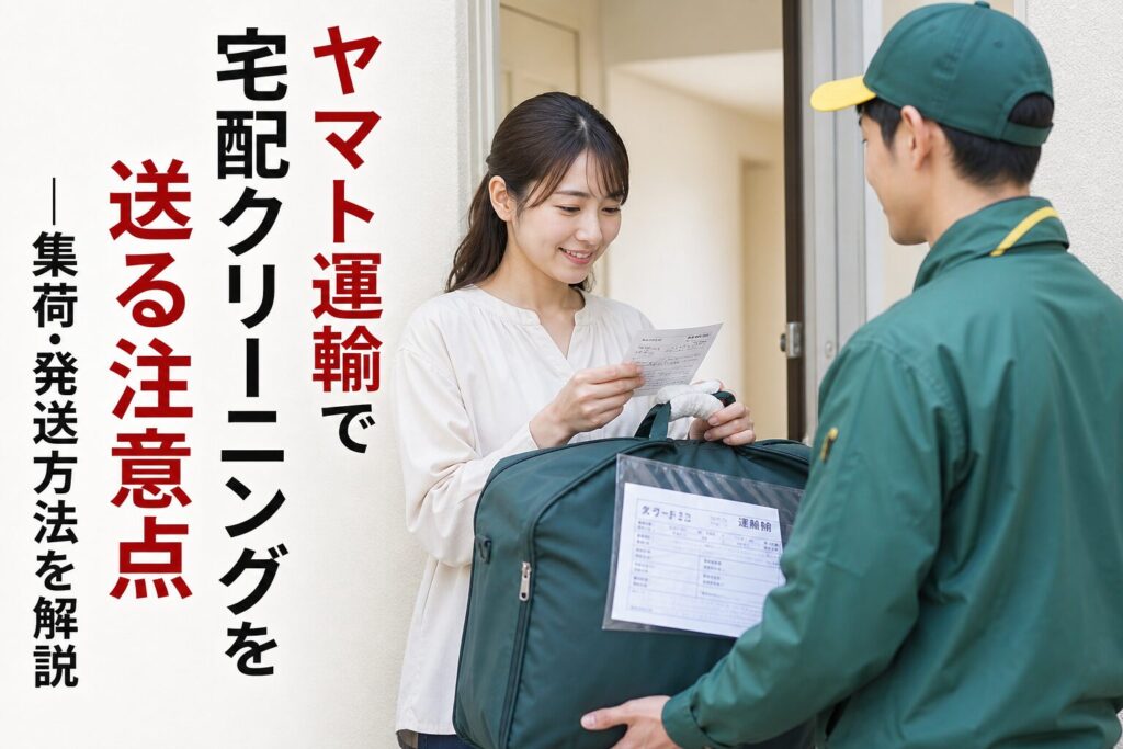 ヤマト運輸で宅配クリーニングを送る注意点｜集荷・発送方法を解説のアイキャッチ画像